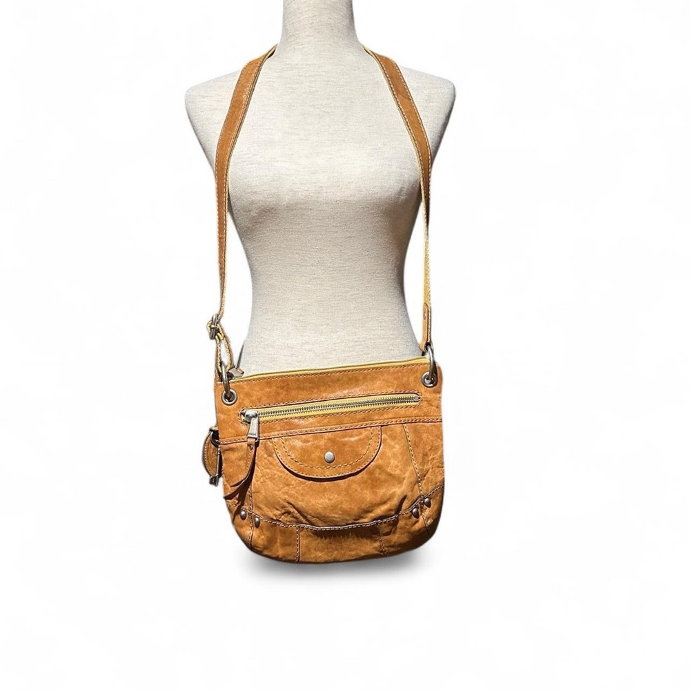 Tan Leather Crossbody Bag